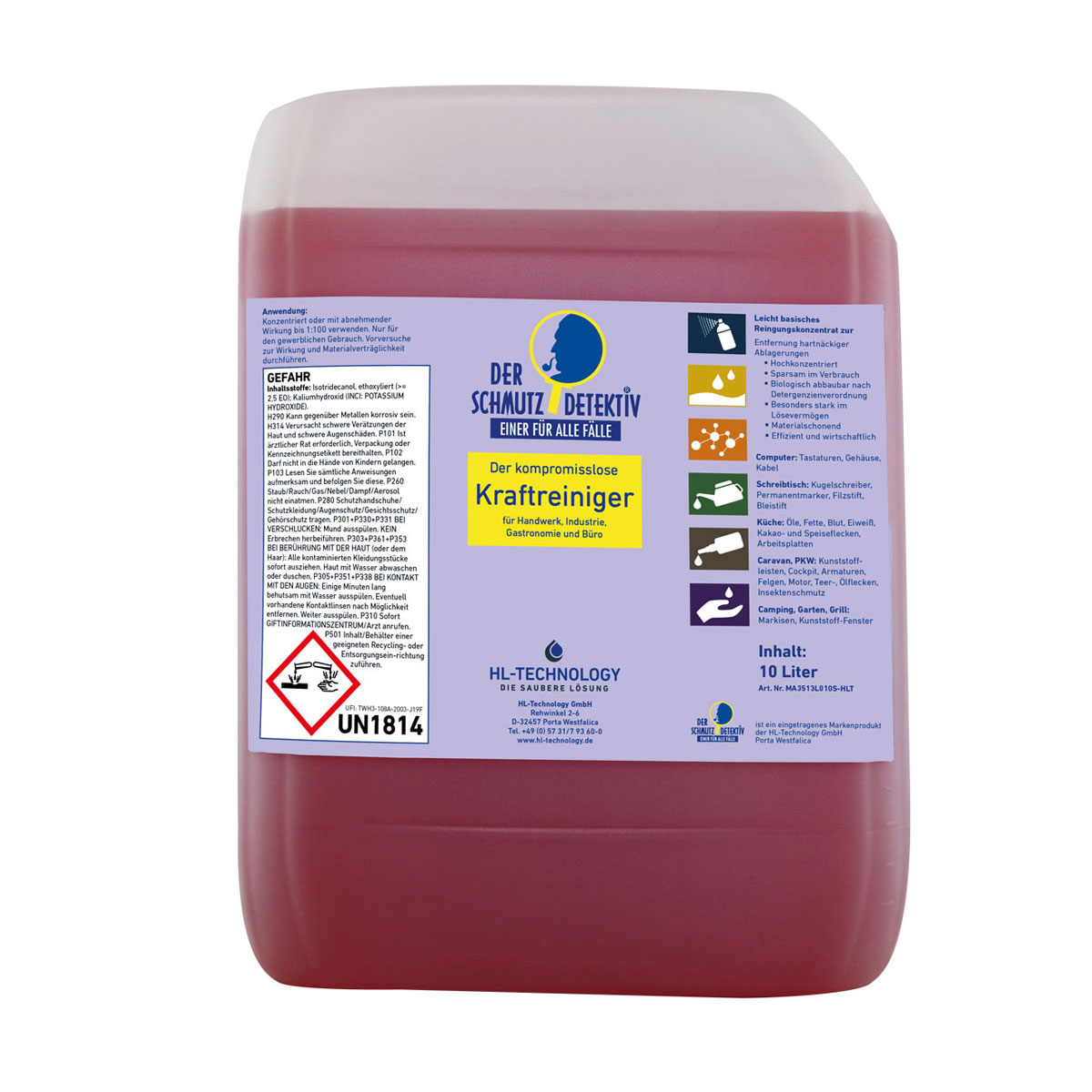 Der Schmutzdetektiv® Kraftreiniger Kanister 10 Liter