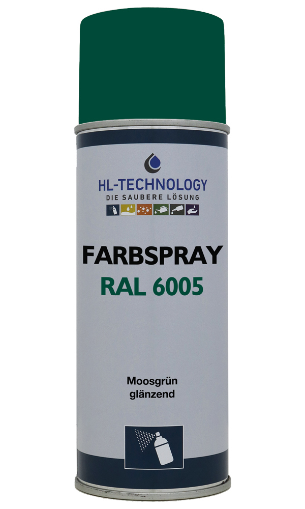 Farbspray Moosgrün RAL 6005 glänzend 400 ml Aerosol Dose
