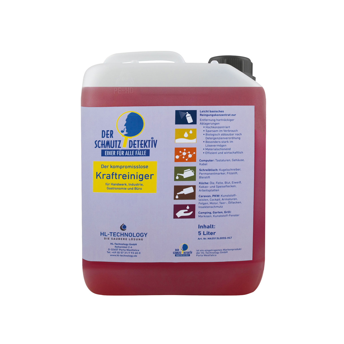 Der Schmutzdetektiv® Kraftreiniger Kanister 5 Liter