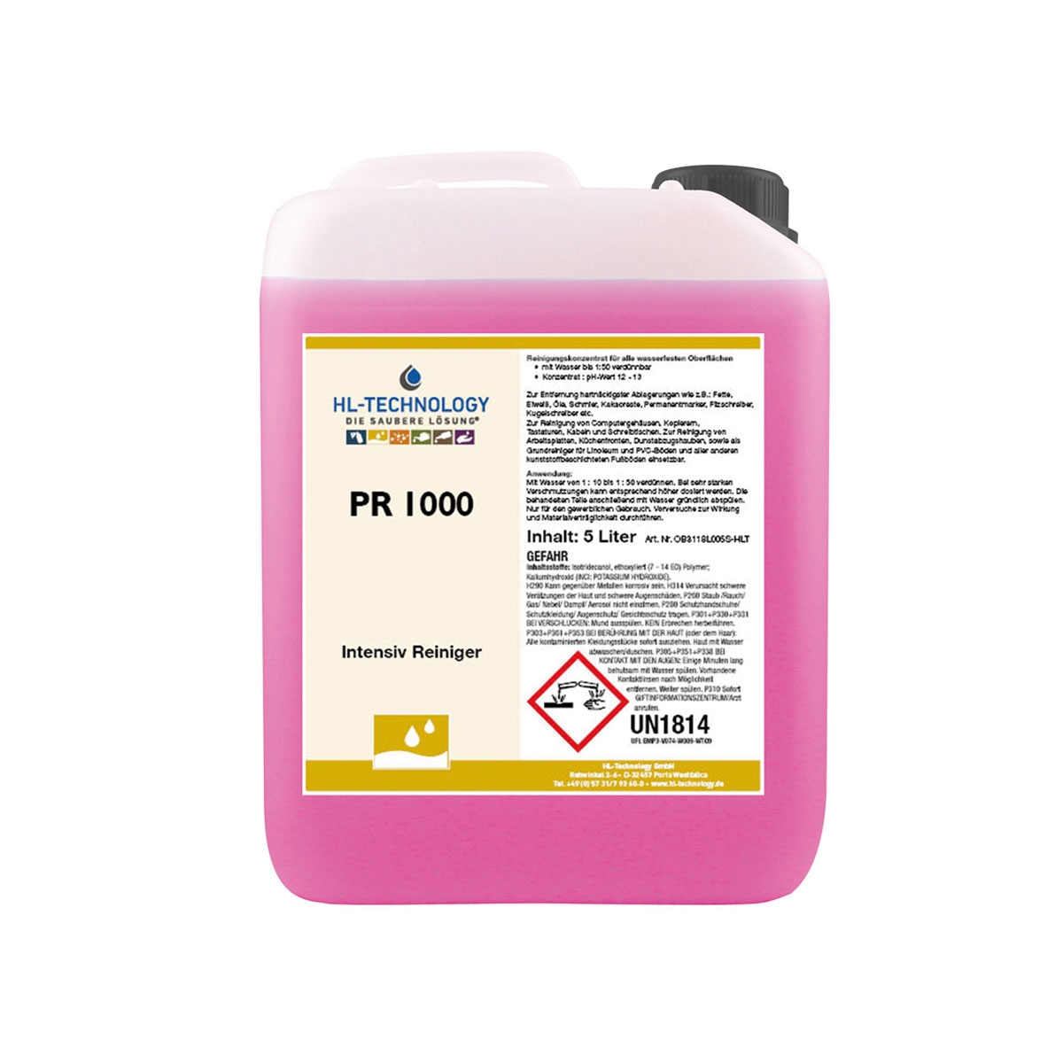 PR 1000 Intensiv Reiniger Kanister 5 Liter
