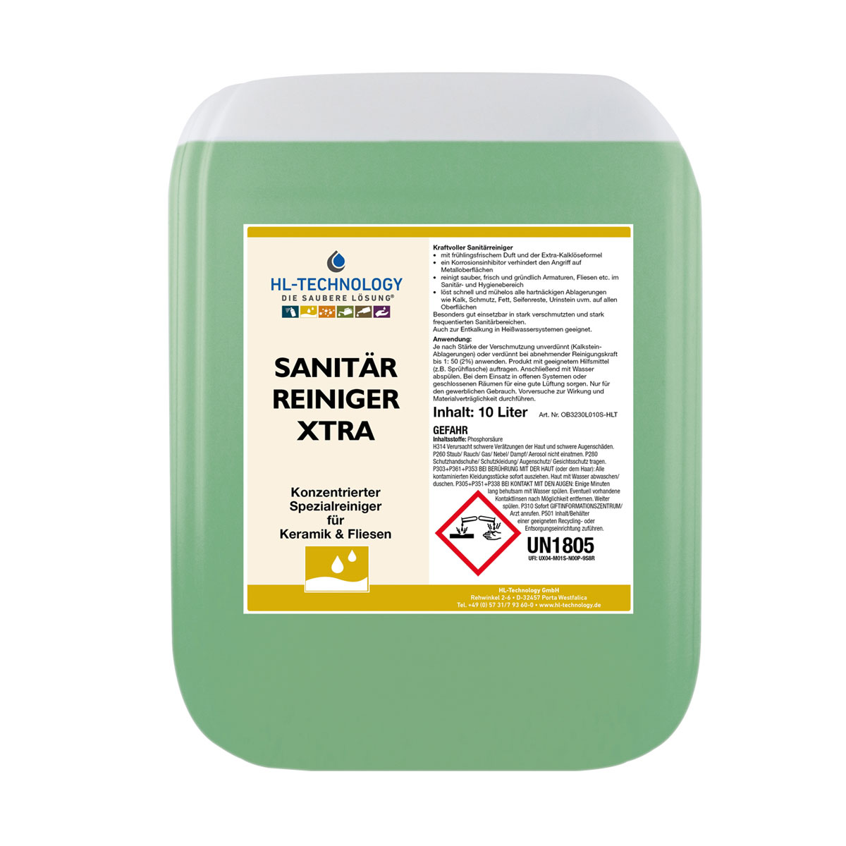 Sanitärreiniger Xtra Kanister 10 Liter