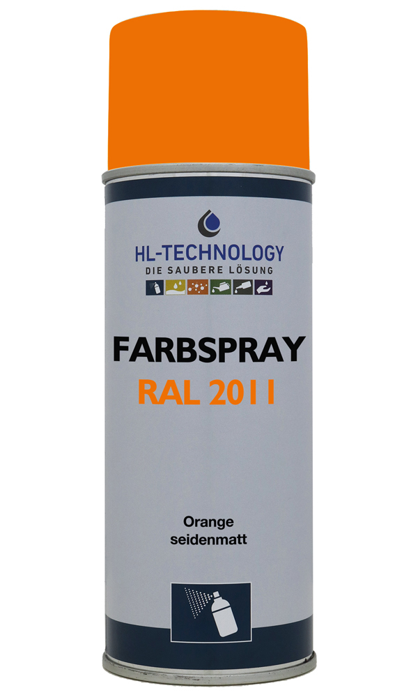 Farbspray Orange RAL 2011 seidenmatt 400 ml Aerosol Dose