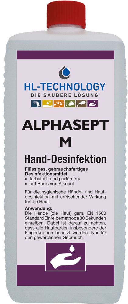Alphasept M Vierkant - Flasche 1 Liter