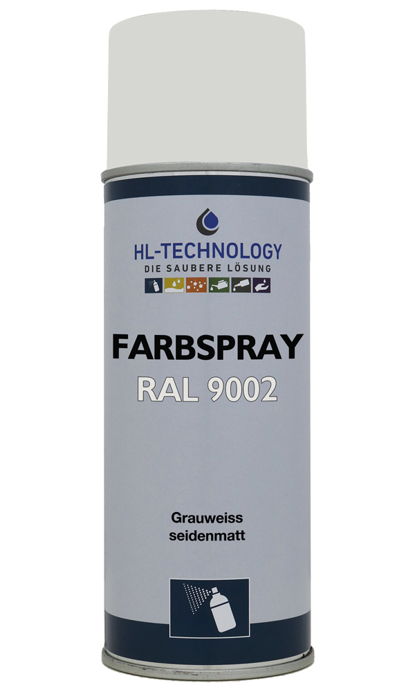 Farbspray Grauweiß RAL 9002 seidenmatt 400 ml Aerosol Dose
