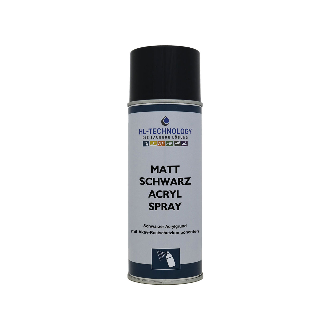 Matt Schwarz Acryl Spray 400 ml Aerosol Dose