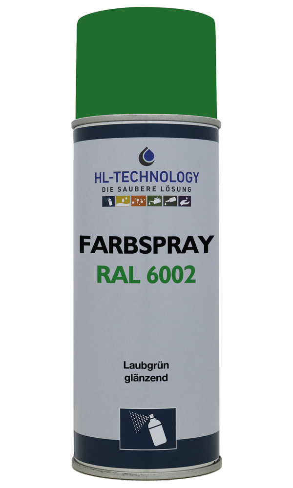 Farbspray Laubgrün RAL 6002 glänzend 400 ml Aerosol Dose