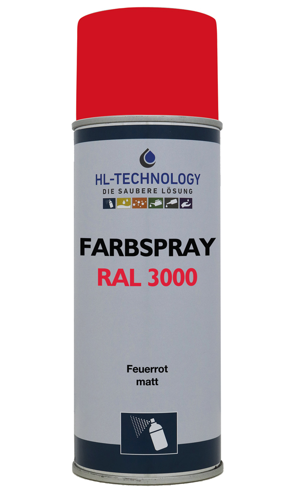 Farbspray Feuerrot RAL 3000 matt 400 ml Aerosol Dose