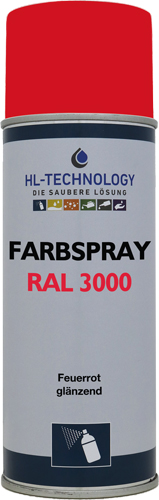 Farbspray Feuerrot RAL 3000 glänzend 400 ml Aerosol Dose