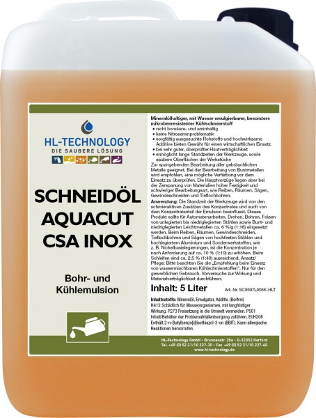 SC9597L005S-HLT Schneidöl Aquacut CSA INOX